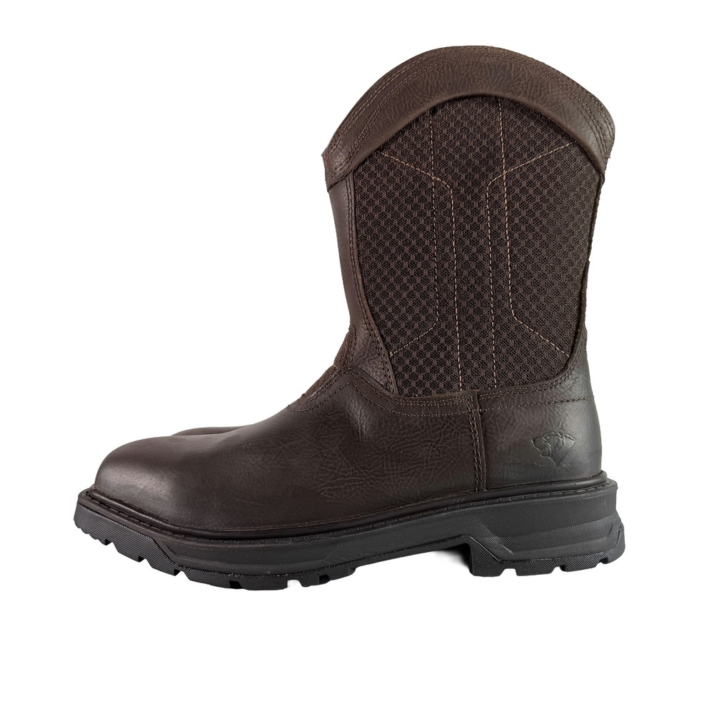 Herman Survivors Granite Steel Toe Work Boots Mens 8.5 Brown Leather Pull On